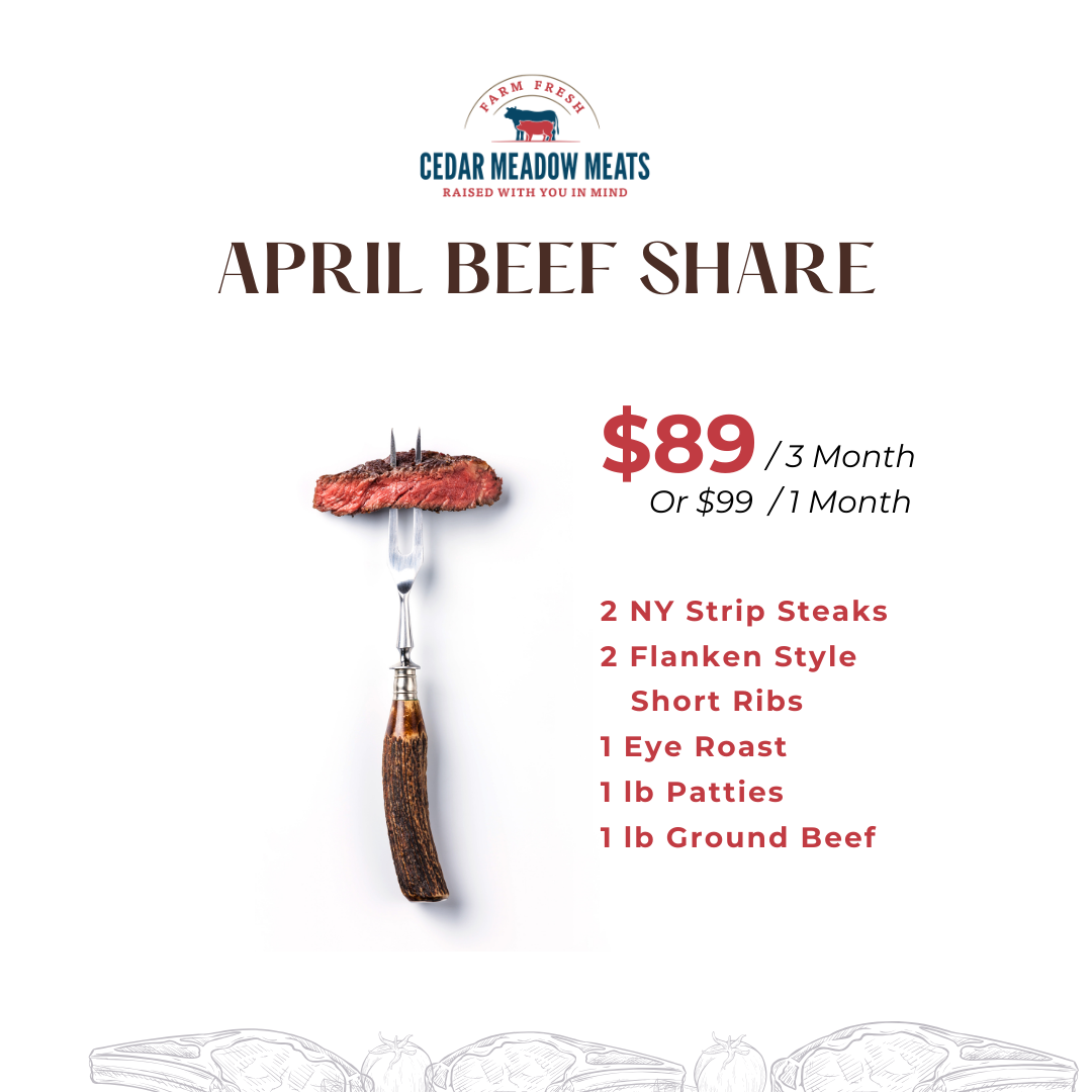This months beef share